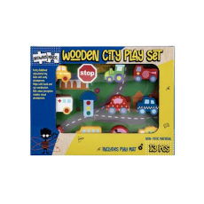Wooden City / Farm Playset - 13 Piece
